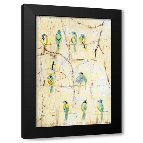 Serenity Black Modern Wood Framed Art Print by Parenteau, Maria Teles