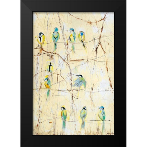 Serenity Black Modern Wood Framed Art Print by Parenteau, Maria Teles