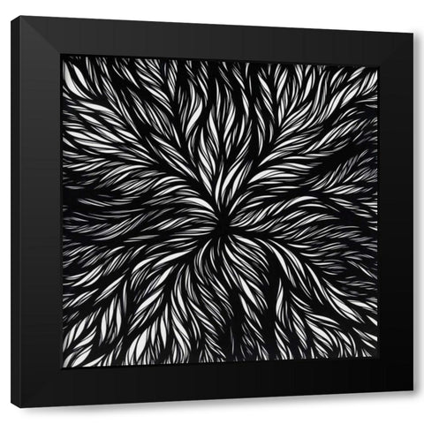 Dissolution Black Modern Wood Framed Art Print with Double Matting by Phelps, Nathan Richard