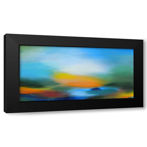 A Time to Revisit Black Modern Wood Framed Art Print with Double Matting by Posillico, Leo