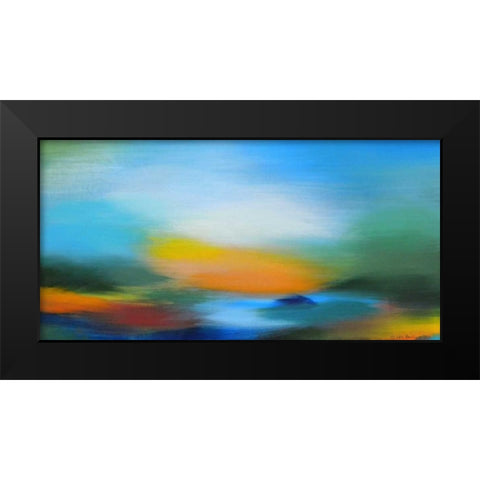 A Time to Revisit Black Modern Wood Framed Art Print by Posillico, Leo