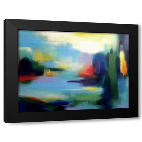 Color from Every View Black Modern Wood Framed Art Print with Double Matting by Posillico, Leo