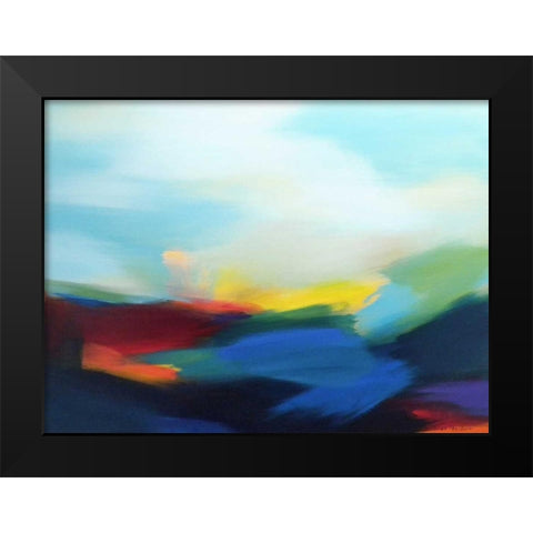 On a Good Day Black Modern Wood Framed Art Print by Posillico, Leo