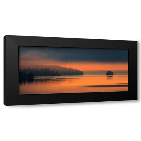 Afterglow Black Modern Wood Framed Art Print by Patch, Dan