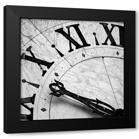 Clockwork 3 Black Modern Wood Framed Art Print with Double Matting by PhotoINC Studio