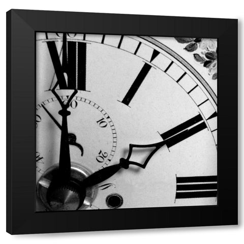 Clockwork 4 Black Modern Wood Framed Art Print with Double Matting by PhotoINC Studio
