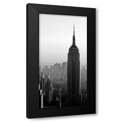 Empire State Black Modern Wood Framed Art Print by PhotoINC Studio