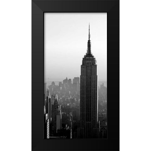 Empire State Black Modern Wood Framed Art Print by PhotoINC Studio