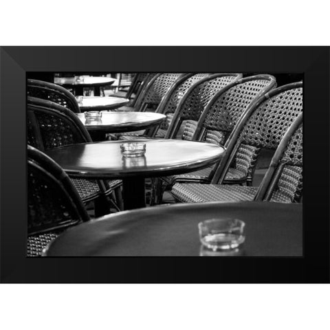 Cafe Noir Black Modern Wood Framed Art Print by Price, Melanie Alexandra