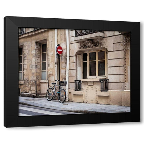 Parked at Ile Saint-Louis Black Modern Wood Framed Art Print with Double Matting by Price, Melanie Alexandra
