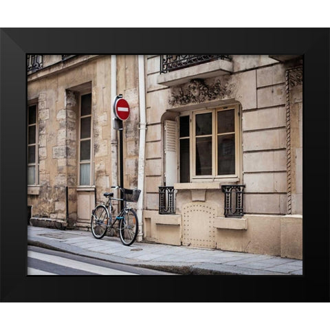 Parked at Ile Saint-Louis Black Modern Wood Framed Art Print by Price, Melanie Alexandra