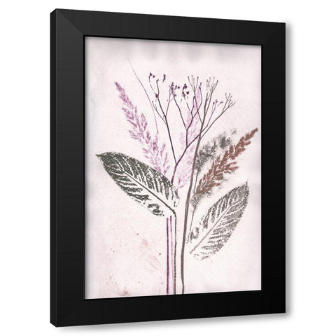 Bouquet 3 Black Modern Wood Framed Art Print by Folcarelli, Pernille