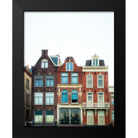 Amsterdam Morning No. 2 Black Modern Wood Framed Art Print by Quintero, Sonja