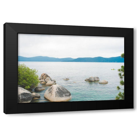 Sand Harbor Afternoon No. 1 Black Modern Wood Framed Art Print by Quintero, Sonja