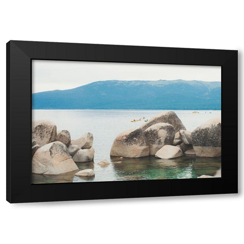 Sand Harbor Afternoon No. 2 Black Modern Wood Framed Art Print by Quintero, Sonja