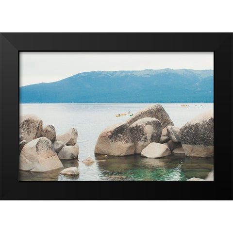 Sand Harbor Afternoon No. 2 Black Modern Wood Framed Art Print by Quintero, Sonja