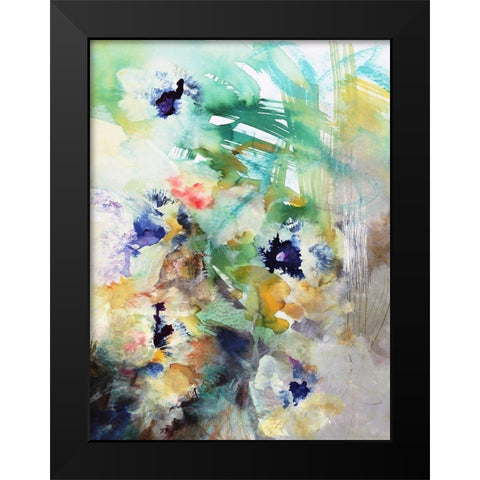 Bloom No. 2 Black Modern Wood Framed Art Print by Quinzin, Marianne