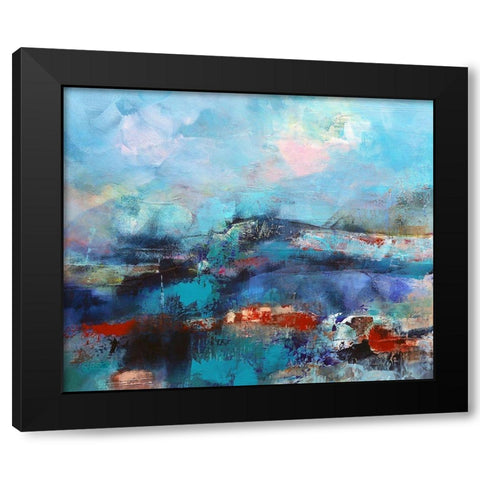 The Coast Black Modern Wood Framed Art Print by Quinzin, Marianne