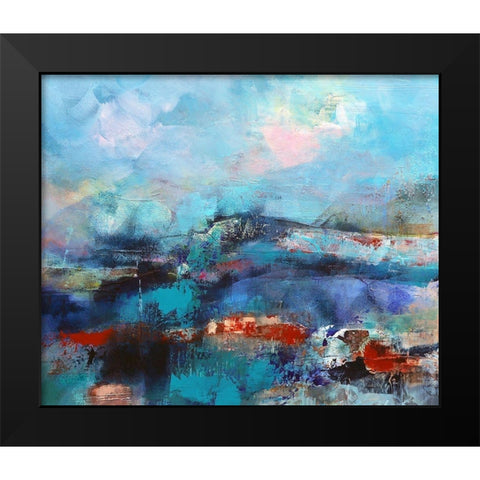The Coast Black Modern Wood Framed Art Print by Quinzin, Marianne