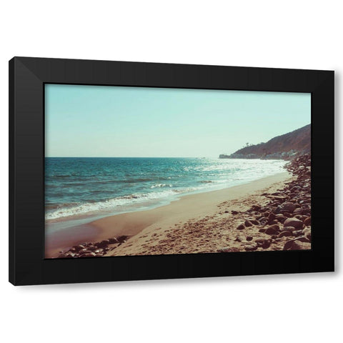 Santa Monica Beach Vibes No. 1 Black Modern Wood Framed Art Print with Double Matting by Quintero, Sonja