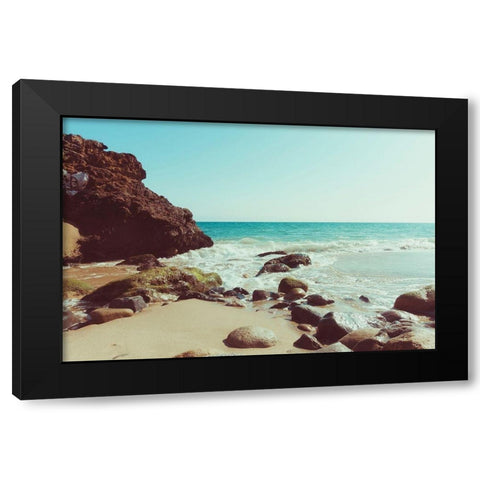 Santa Monica Beach Vibes No. 2 Black Modern Wood Framed Art Print with Double Matting by Quintero, Sonja