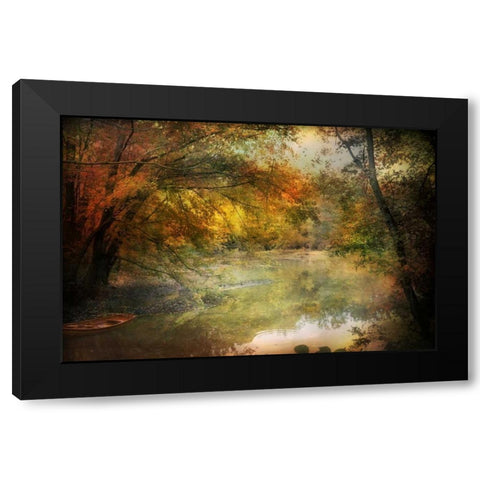 Autumn Dream Black Modern Wood Framed Art Print with Double Matting by Rivera, John