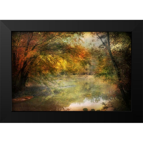 Autumn Dream Black Modern Wood Framed Art Print by Rivera, John