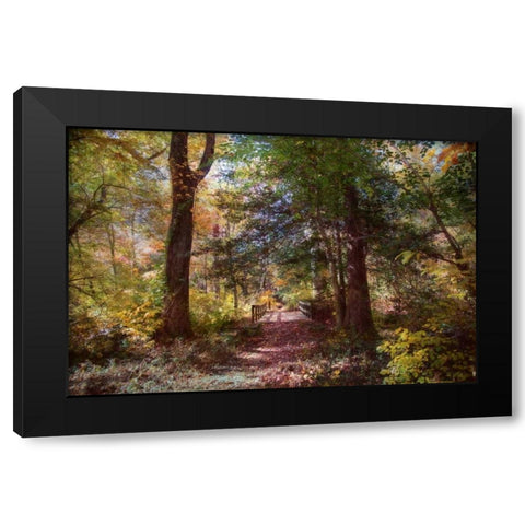 Berlin Park Black Modern Wood Framed Art Print with Double Matting by Rivera, John