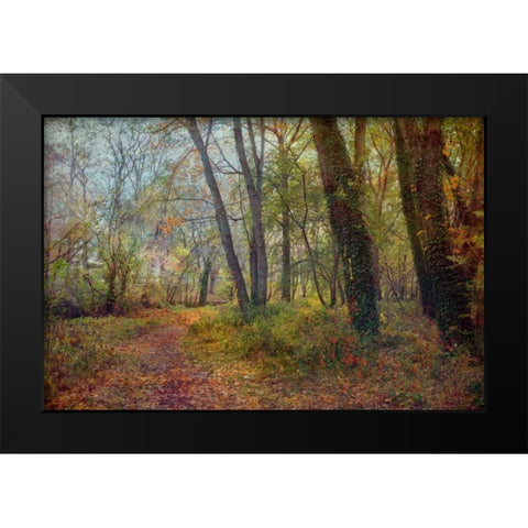 Poetic Season Black Modern Wood Framed Art Print by Rivera, John