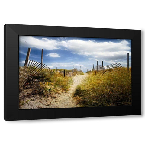 Summers Departure Black Modern Wood Framed Art Print by Rivera, John