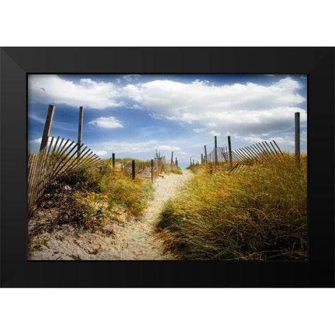Summers Departure Black Modern Wood Framed Art Print by Rivera, John