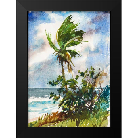 Ocean Breeze Black Modern Wood Framed Art Print by Rodgers, Richard A.