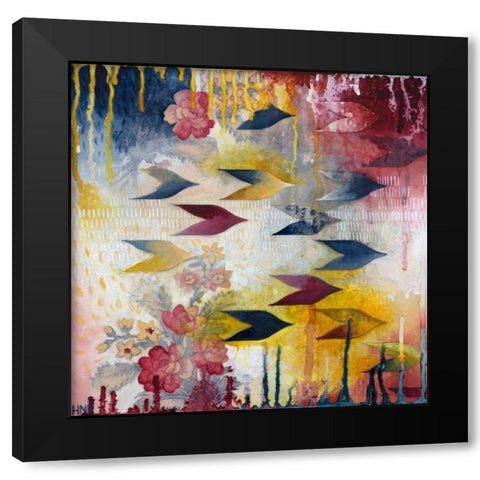 Orpheus Black Modern Wood Framed Art Print with Double Matting by Robinson, Heather Noel