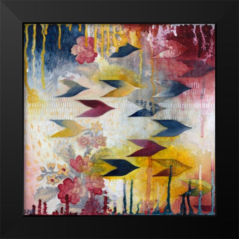 Orpheus Black Modern Wood Framed Art Print by Robinson, Heather Noel