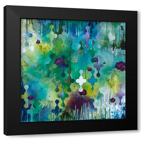 Seafoam Storm Two Black Modern Wood Framed Art Print by Robinson, Heather Noel
