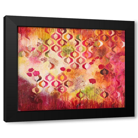 This Kind of Romance Black Modern Wood Framed Art Print with Double Matting by Robinson, Heather Noel
