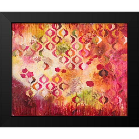 This Kind of Romance Black Modern Wood Framed Art Print by Robinson, Heather Noel