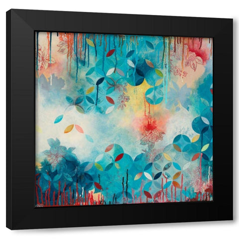 Tranquil Eden 1 Black Modern Wood Framed Art Print with Double Matting by Robinson, Heather Noel