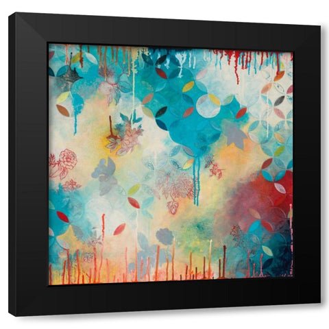 Tranquil Eden 4 Black Modern Wood Framed Art Print with Double Matting by Robinson, Heather Noel