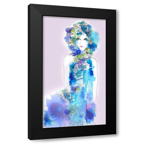 Anemone Black Modern Wood Framed Art Print by Rideout, Schuyler
