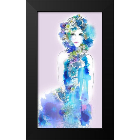 Anemone Black Modern Wood Framed Art Print by Rideout, Schuyler