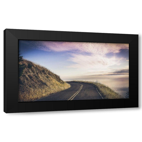 Turning Until Black Modern Wood Framed Art Print with Double Matting by Rogers, Eunika
