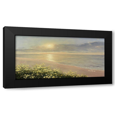 Peaceful Waters Black Modern Wood Framed Art Print with Double Matting by Romanello, Diane