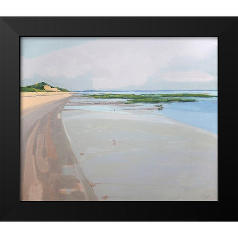 Winning the Tide Black Modern Wood Framed Art Print by Rufo, John