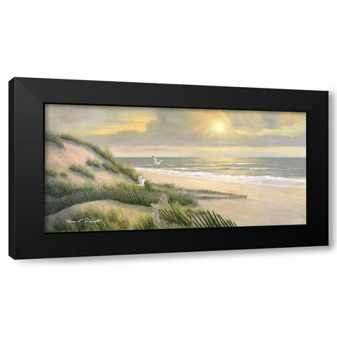 Meditation Black Modern Wood Framed Art Print with Double Matting by Romanello, Diane