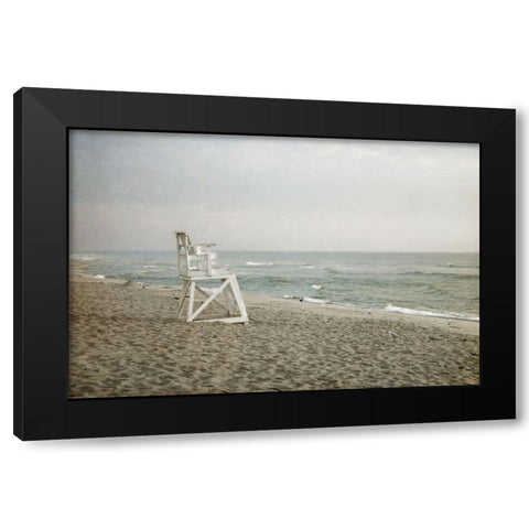 Lifeguard Chair at Dawn Black Modern Wood Framed Art Print by Ryan, Brooke T.