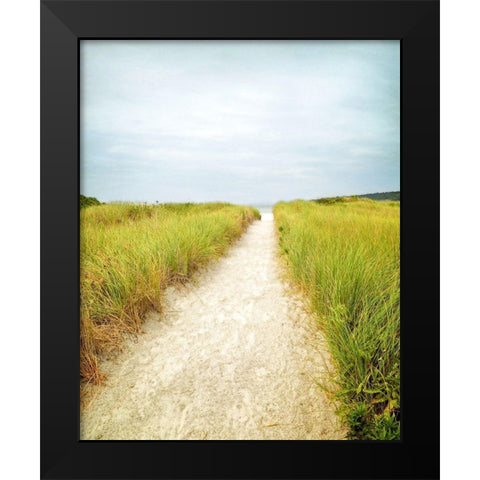 Beach Trail Black Modern Wood Framed Art Print by Ryan, Brooke T.