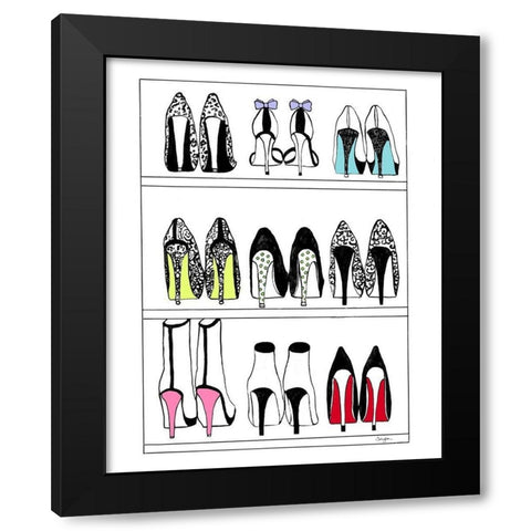 Closet Perfection Black Modern Wood Framed Art Print with Double Matting by Rideout, Schuyler