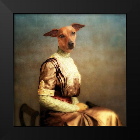 Bambi Black Modern Wood Framed Art Print by Roch, Martine