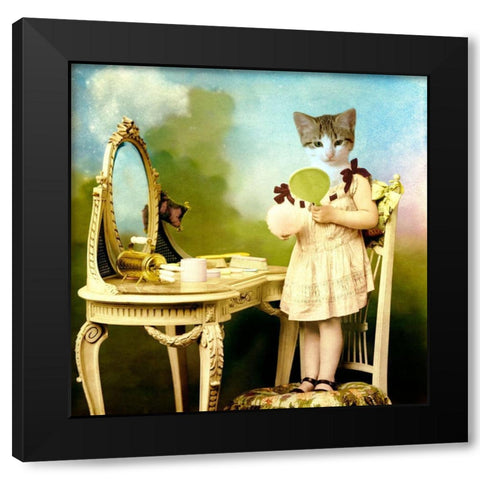 The Impersonator Black Modern Wood Framed Art Print with Double Matting by Roch, Martine